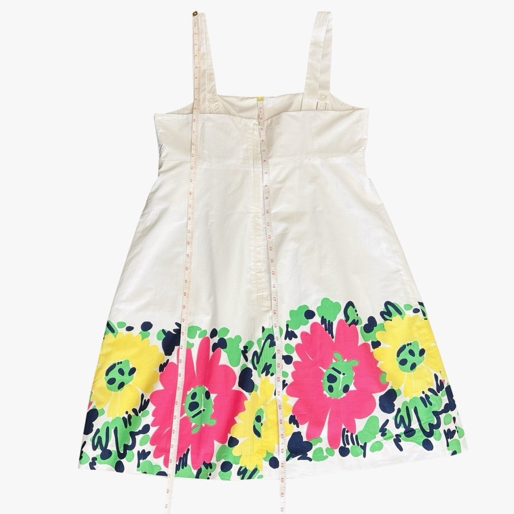 NWT Lilly Pulitzer Doodle Bug‎ Daisy Place Dress  Sz 14 Removable Straps Cotton - Picture 12 of 14